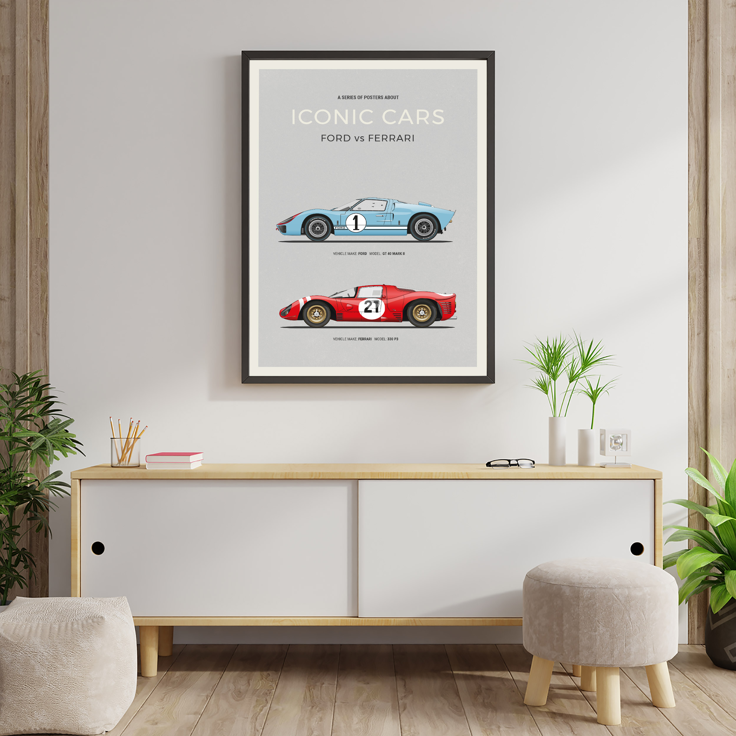 plakat-z-autami-ford-ferrari